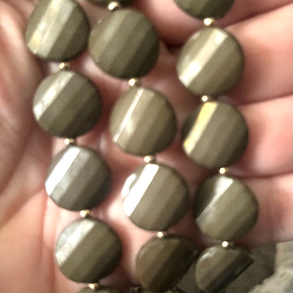 Green and Gold Layered Necklace